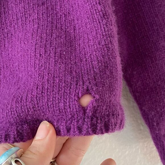 Bonpoint Purple Knit Cardigan - Picture 5 of 5